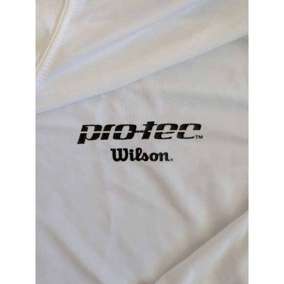 Wilson Protec Mens White Long Sleeve Compression Shirt Size Large - Picture 3 of 5